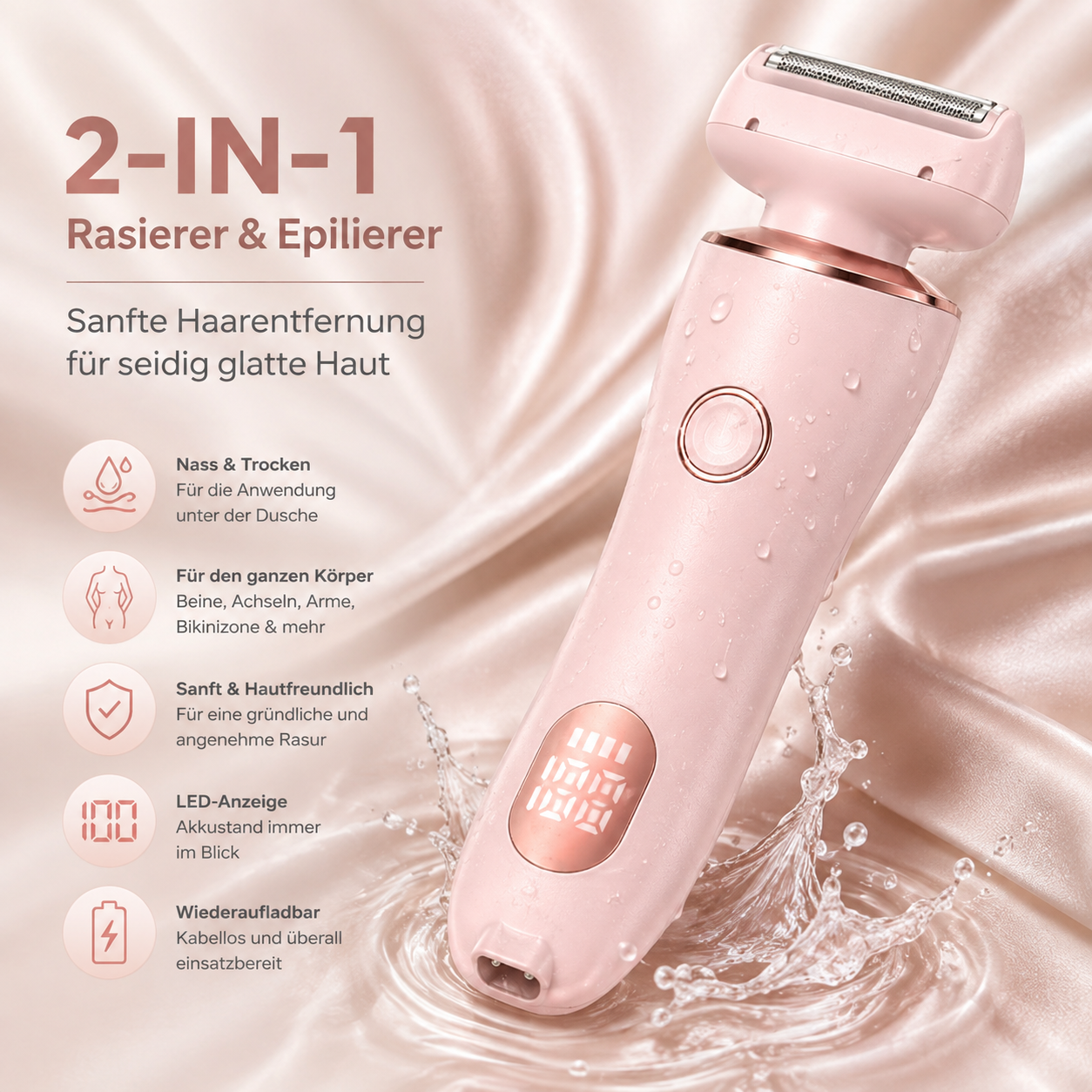 2-in-1 Körper- und Gesichts Trimmer